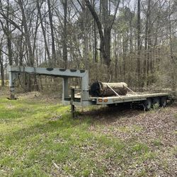 26 ft. Flatbed goose neck Car Trailer 