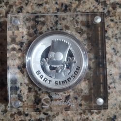 Bart Simpson 2 oz silver coin