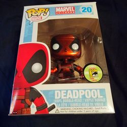 Ultra-rare crimson red variant Deadpool Funko Pop