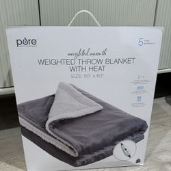 Heated & Weighted Throw Blanket 