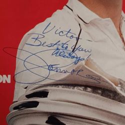 Tennis Legends Jimmy Conners And Fred Stolle Autographs