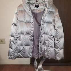 Silver LANDS'END Winter Coat