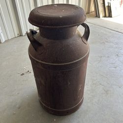 Vintage large milk can