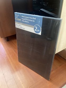 brand new black canvas (large, 18x24”)