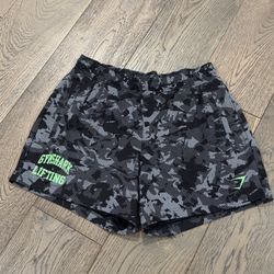 Gym shark Teal Camo Shorts