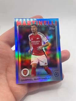 2024-25 Topps UEFA CC Gabriel Martinelli #5 Blue /125 Arsenal