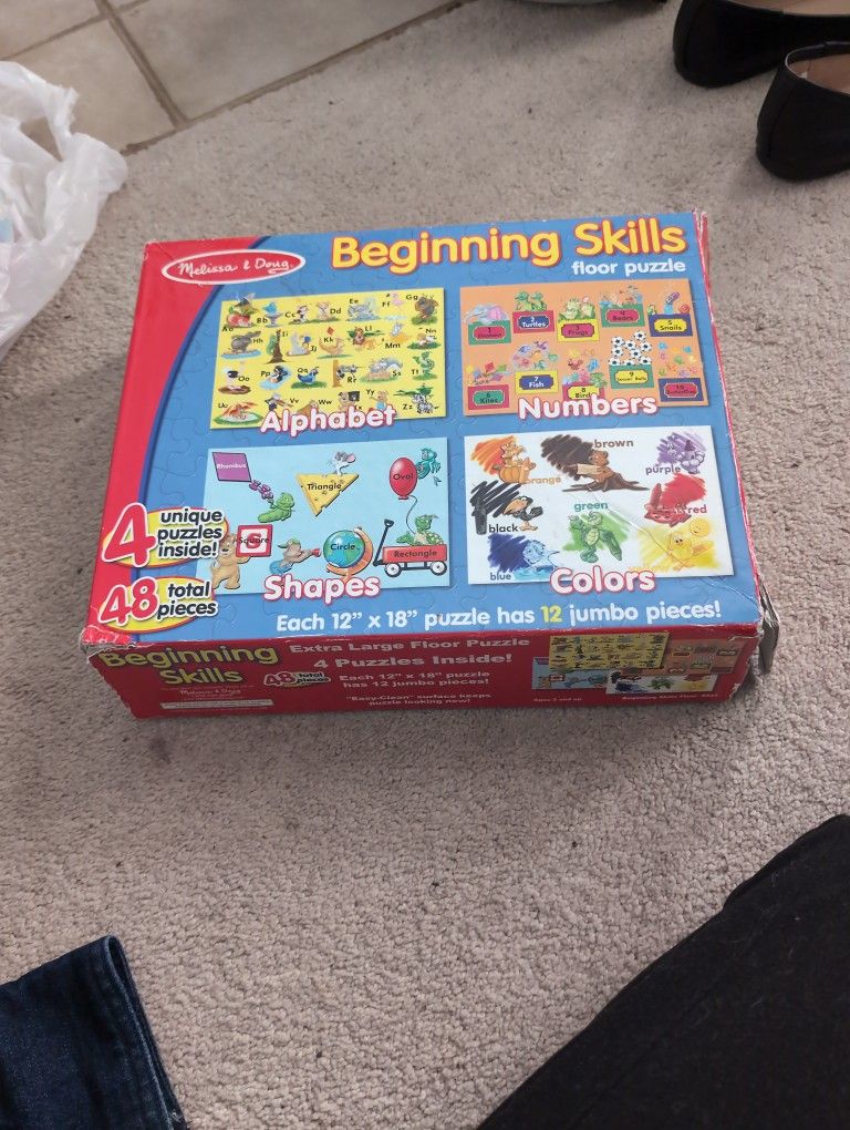 Beginning Skills Floor Puzzle