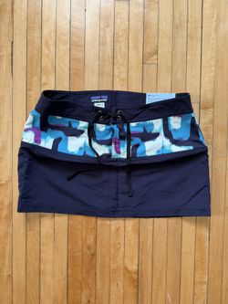 NWT Patagonia Worn Wear W's Board Skirtie Graphite Navy Women’s Sz. 10