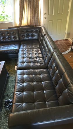 Black sofa used