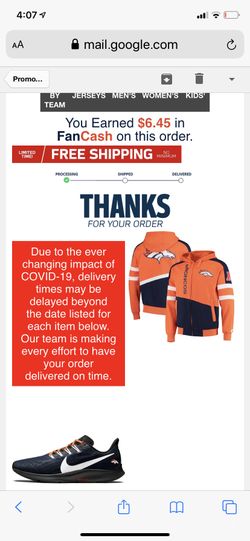 Denver Broncos Hoodie size XL