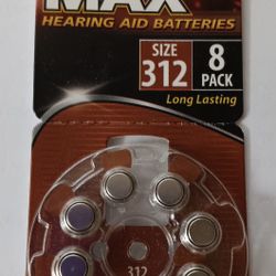Size 312 Hearing Aid Batteries 8 Packs