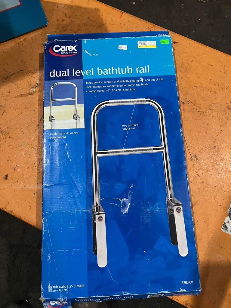 Dual Level Bathtub Rail