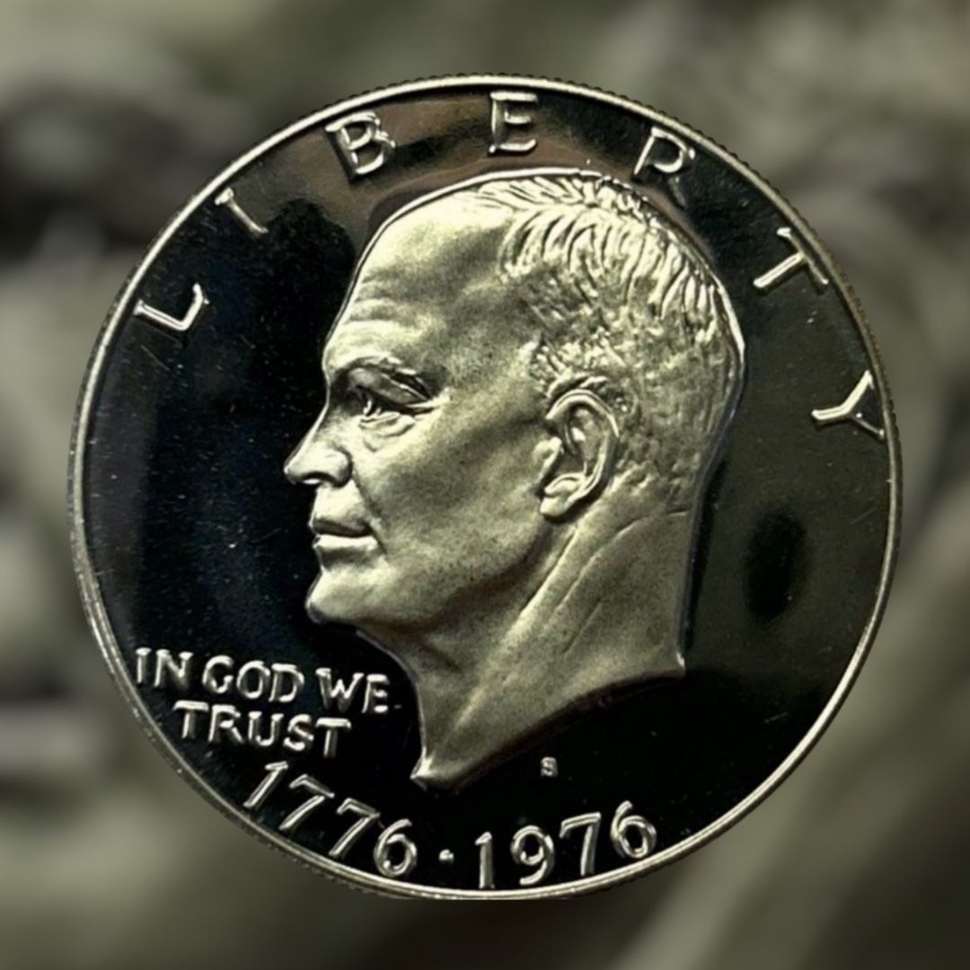 $1 1976 S. Coin USA. 40 % Silver. Proof
