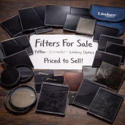 Cinema Filter Lot – 4x5.65 / 5x5 – Hollywood Black Magic, ND, True-Pol, Rota-Pol