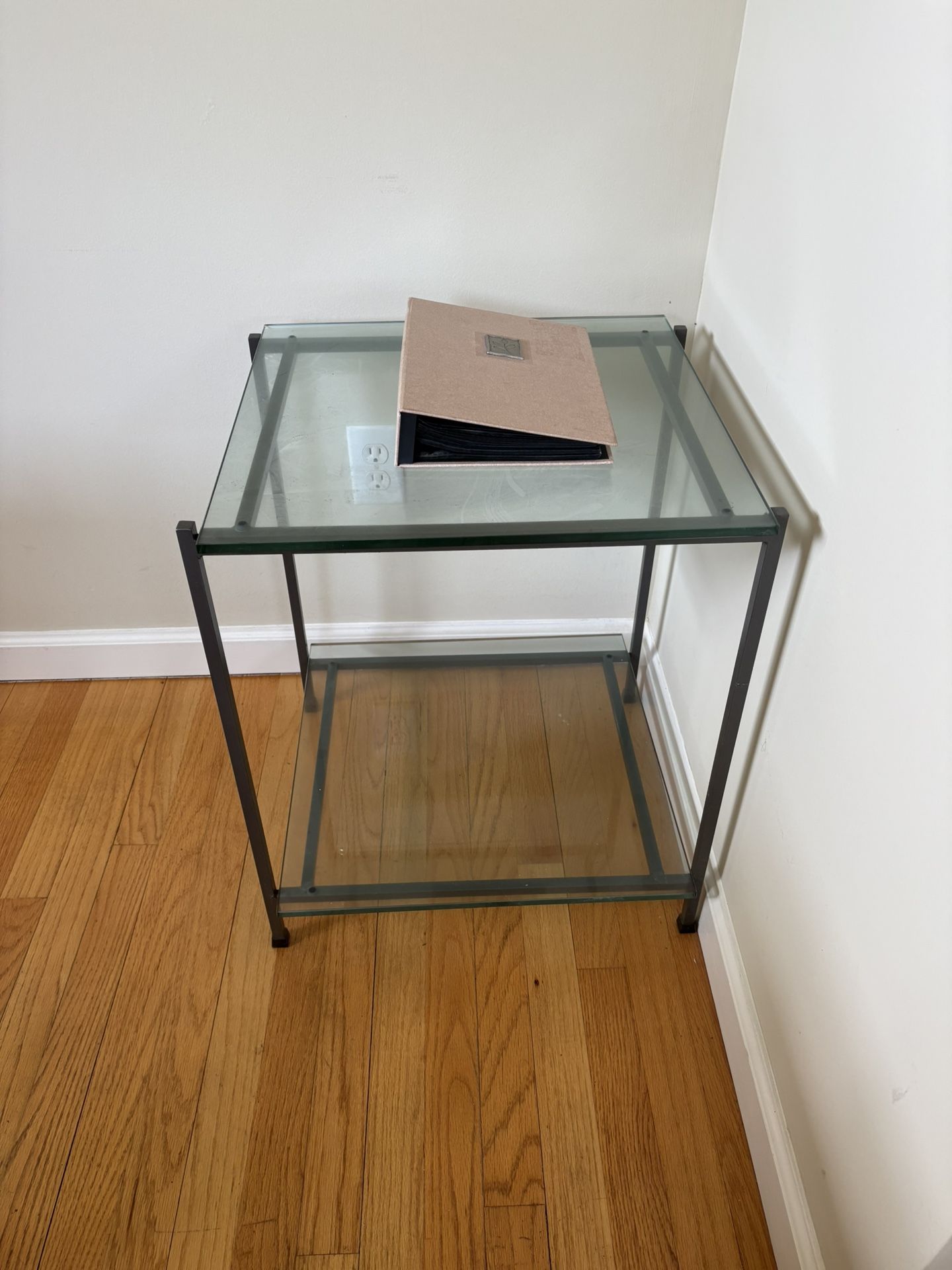 Glass Corner Table