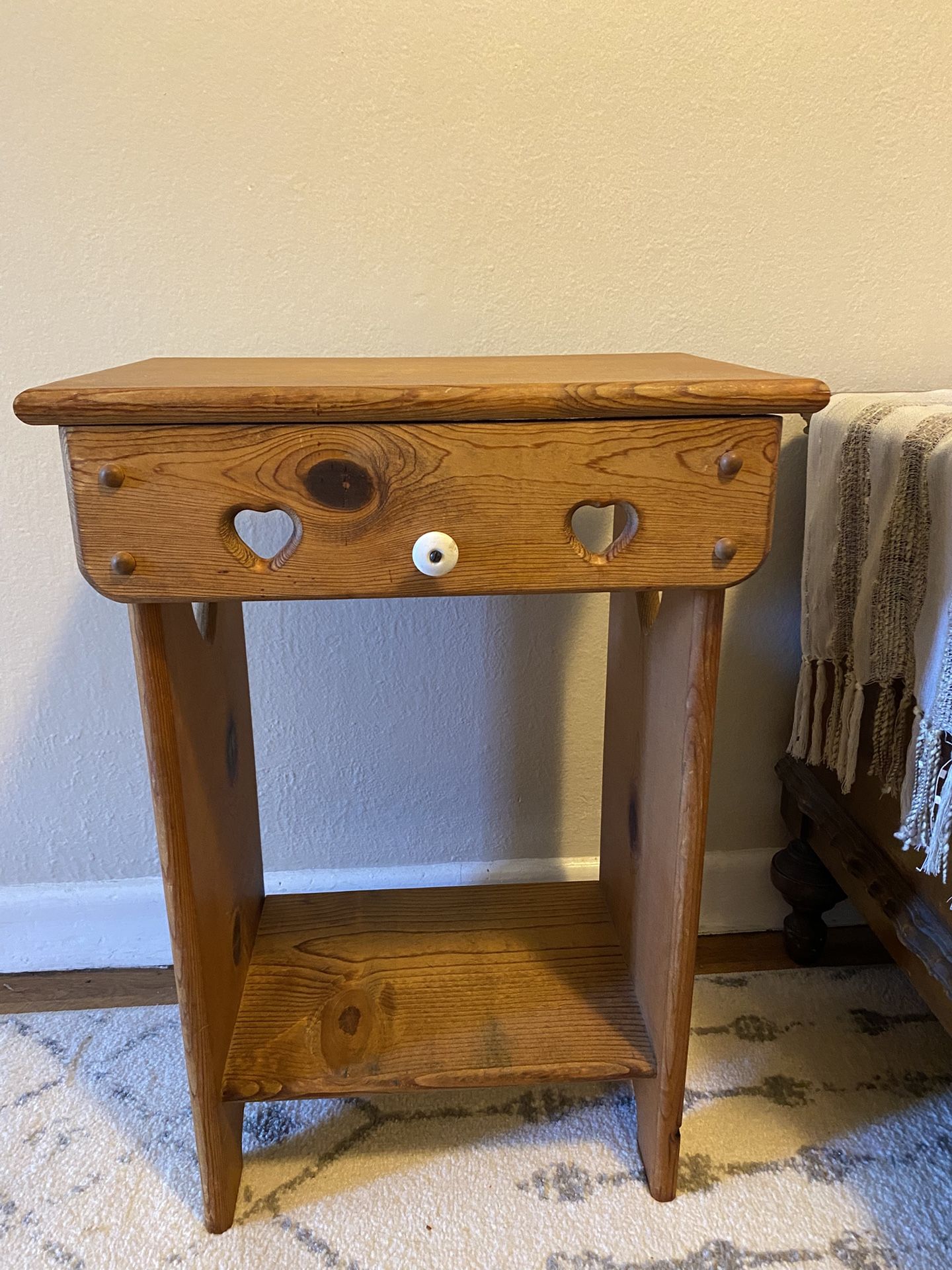 Country Handcrafted Side Table