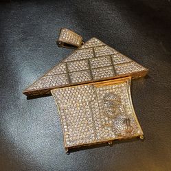 Gold Trap House Pendant