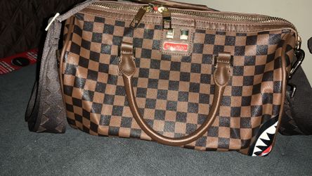 SPRAYGROUND Mini Duffle Bag brown Checker