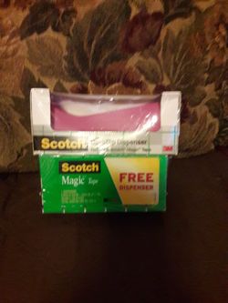 New tape dispenser with 6 rolls of tape.