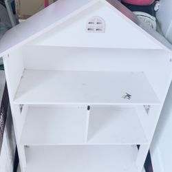 Wooden Dollhouse Bookshelf