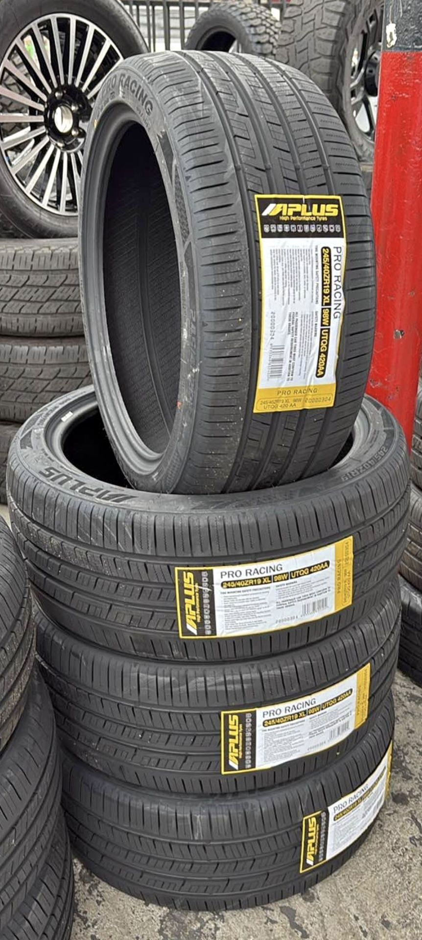 245/40/19 aplus pro new! We finance! Financiamos!