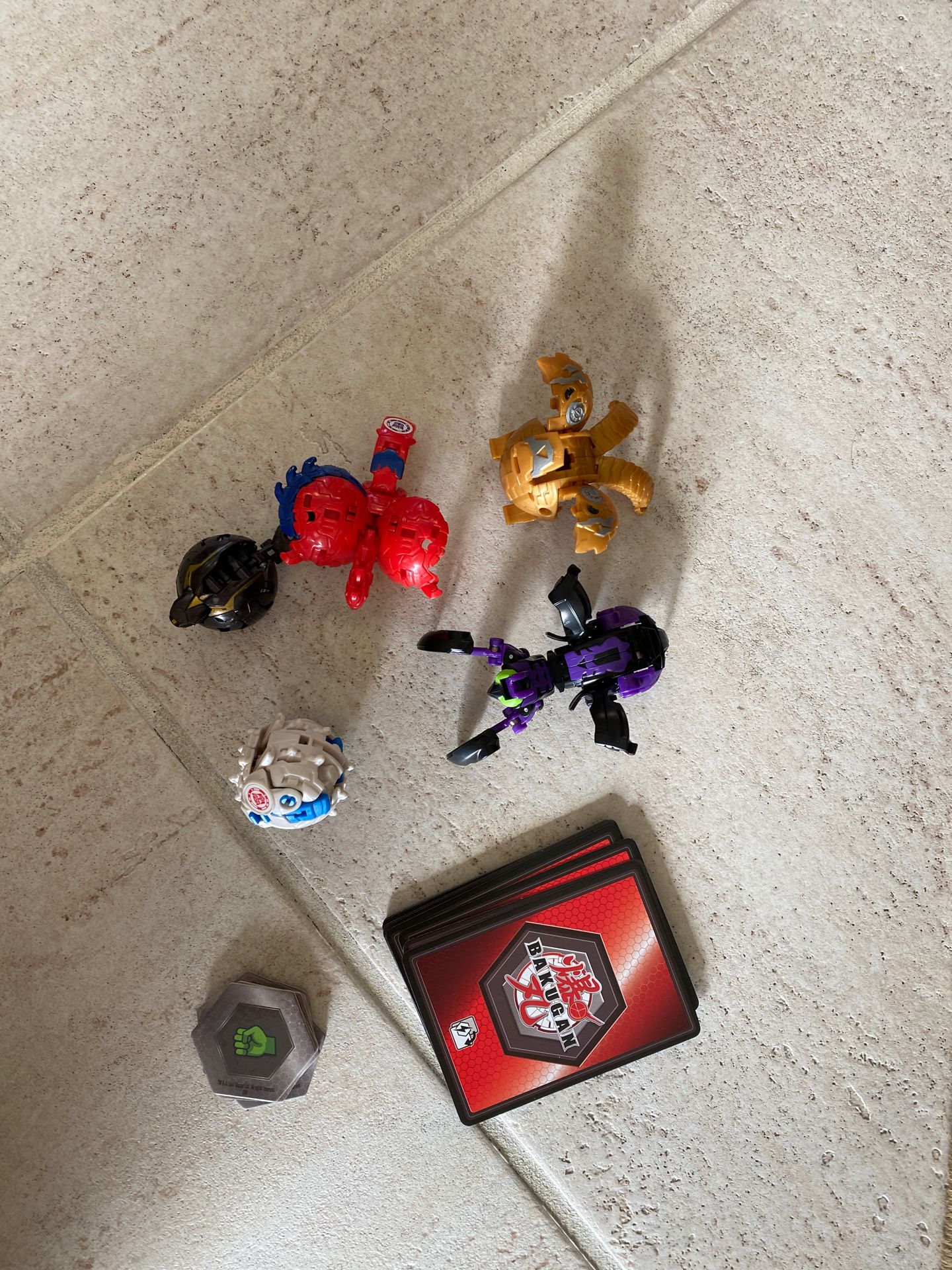Bakugan toy and some cards