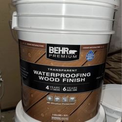 Behr Premium Cedar Naturaltone Transparent Waterproofing Exterior Wood Finish