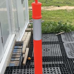 Construction Pole With 18-20 Lb Base