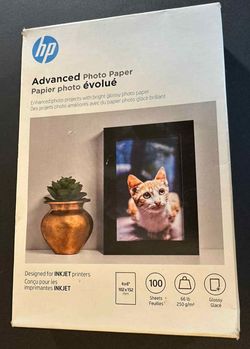 HP Advanced Photo Paper, 4" x 6", new, never been opened. $15 obo