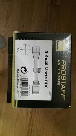 Nikon Prostaff Rilescope 3-9x40 Matte BDC new in factors sealed box