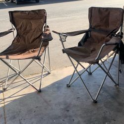 Quantity two camping chairs