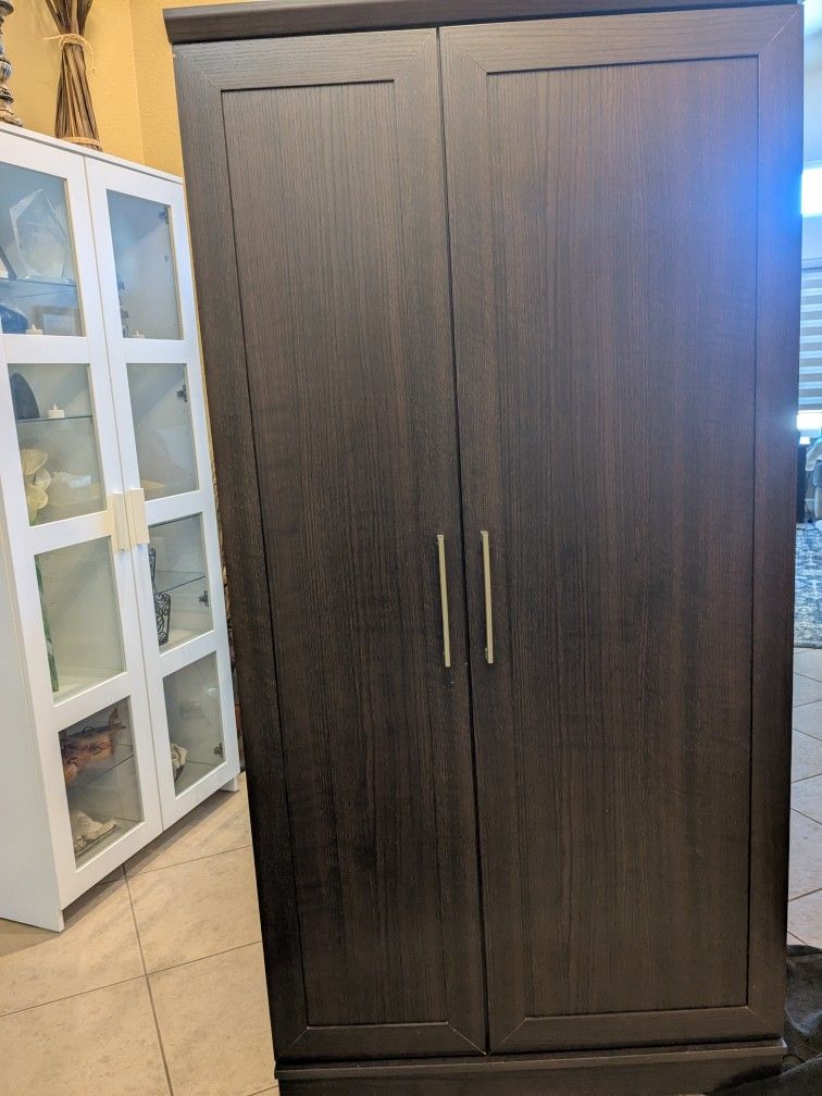 Black Pantry Cabinet
