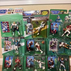Vintage Starting Line Up NFL Joe theisman Randal Cunningham