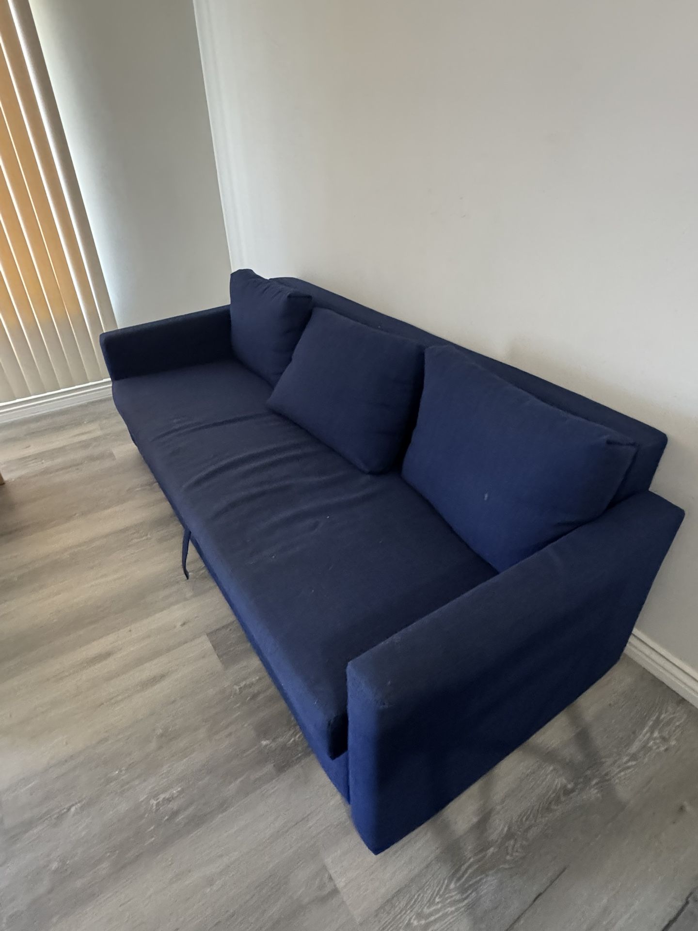 Futon Blue Couch