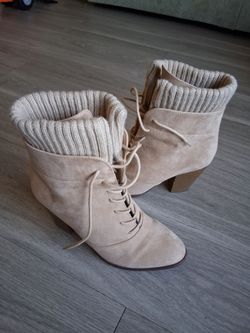 High heel bootie