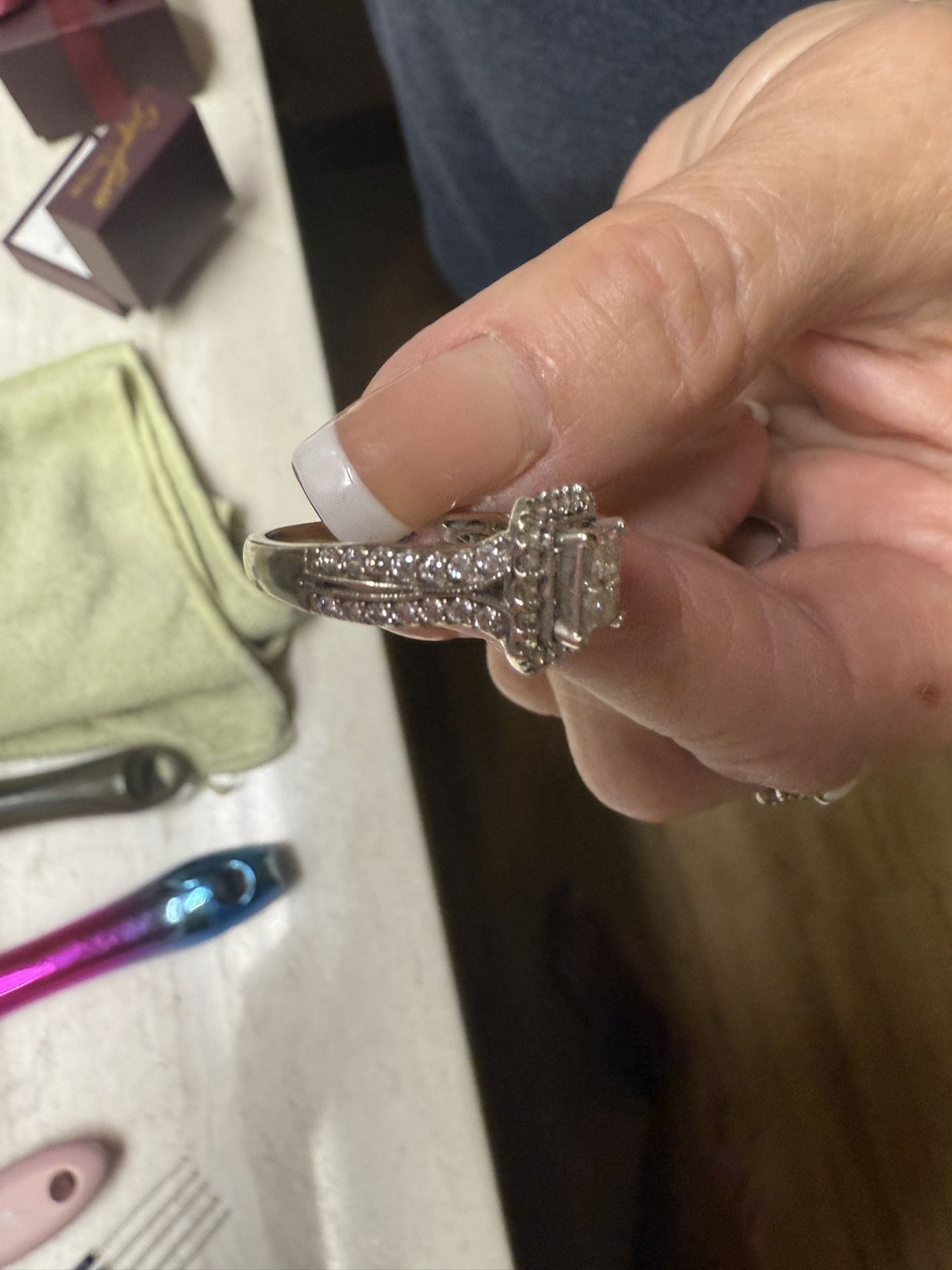 Engagement Ring And Wedding Band Set