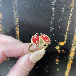14k LADYBAG RING 