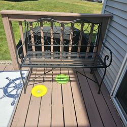 Out Door Iron Heavy Duty Bench Great Condition 