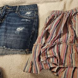Womens Juniors Clothes Skirts Size Small and Medium