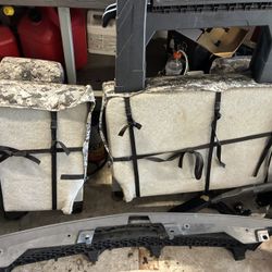 Chevy 07.5-10 Silverado Crew Cab Rear Seats Leather With Seat Covers