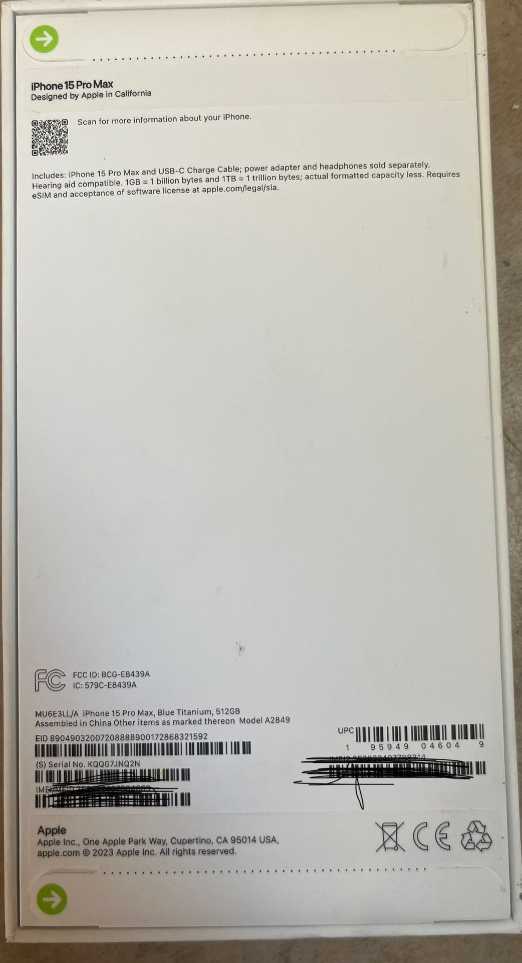iPhone 15 Pro Max 512 Gb