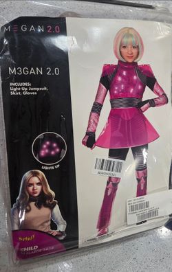 UNWORN NEW M3gan 2.0 kid light up Halloween Costume