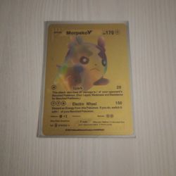 MorpekoV Hp170 Gold Foil Pokemon Card