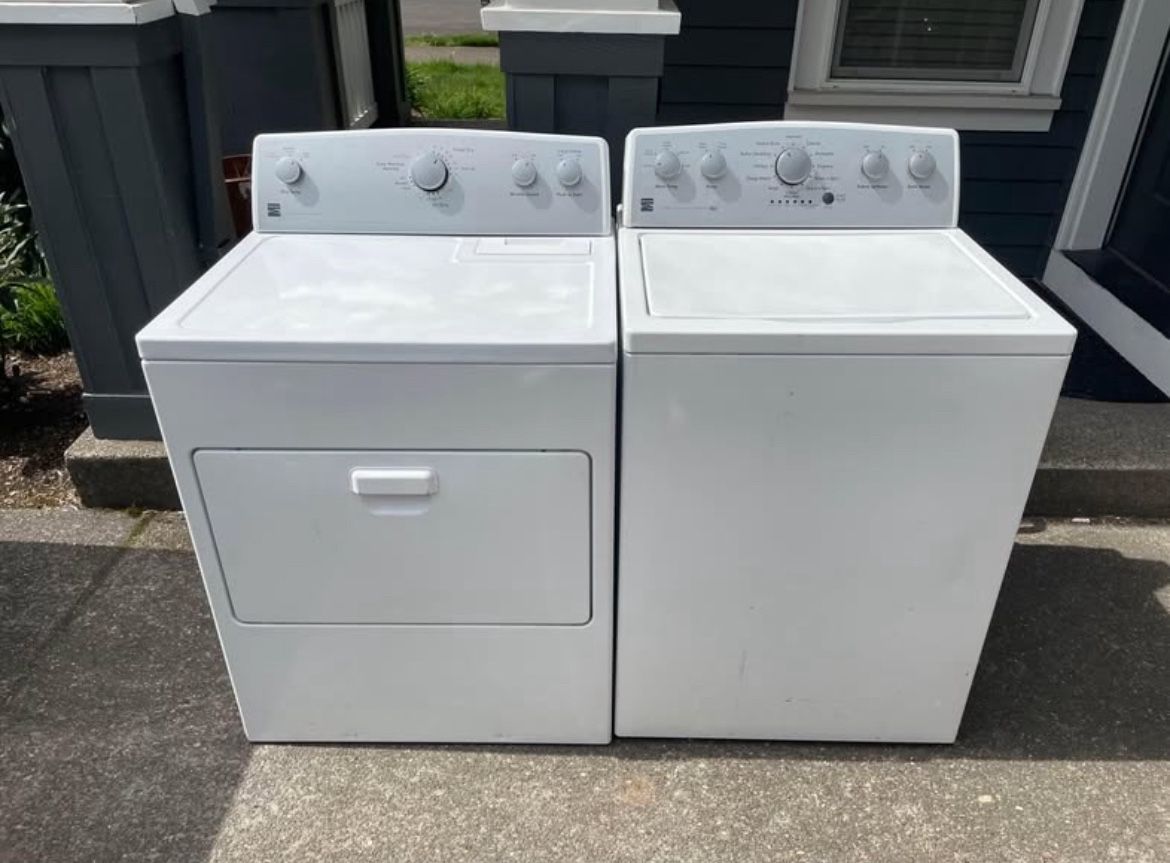 Kenmore Washer and Dryer