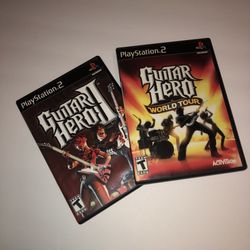 Guitar hero world tour and guitar hero 2 PlayStation 2