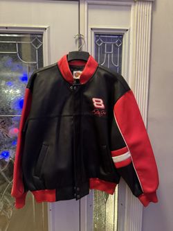 like new vintage Dale Earnhardt jr leather jacket!! Budweiser!!
