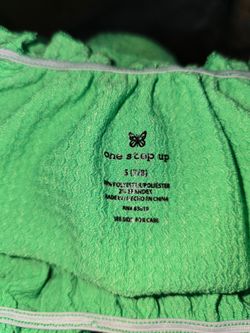 One Step Up Girls Green Ruffle Skirt Size 7/8