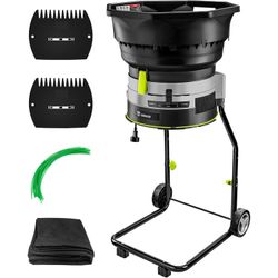 Electric Leaf Mulcher/Shredder, 8200RPM, Adjustable Control, Collection Bag & 20 Cutting Lines