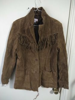 Fringe jacket large