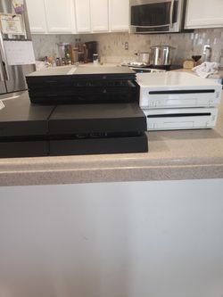 Game consoles.
